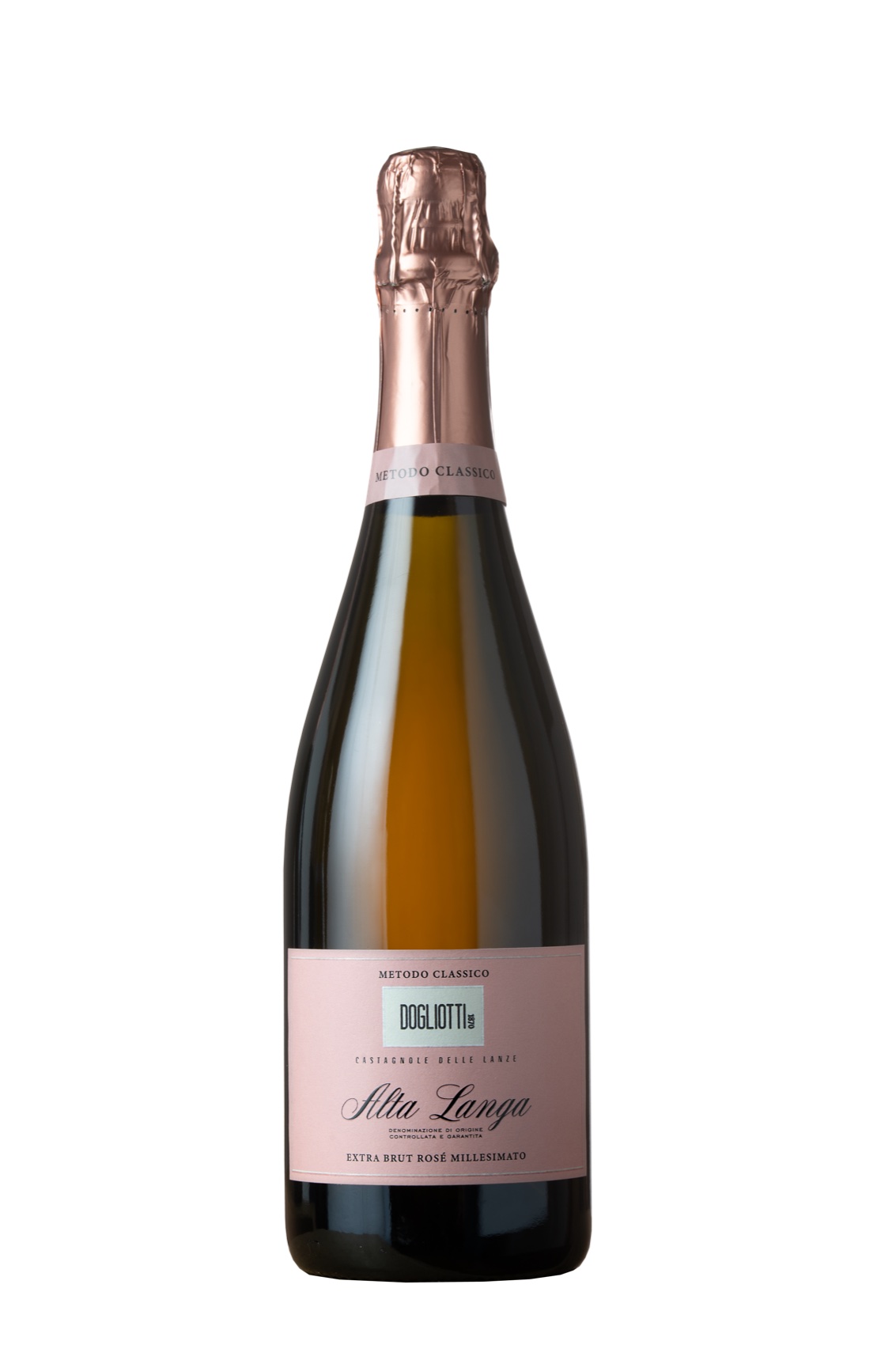Bottiglia di Alta Langa Rosé Dogliotti1870